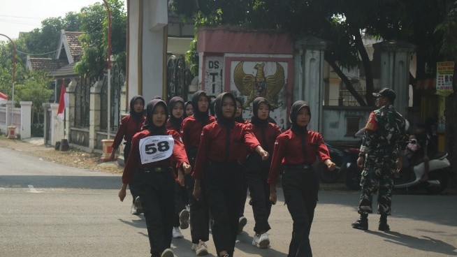 Lomba Gerak Jalan Tingkat Kecamatan Berbek